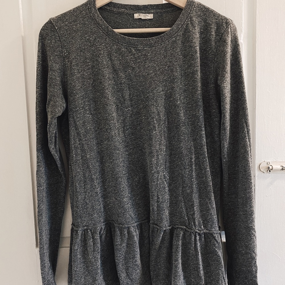 Babydoll long sleeve top